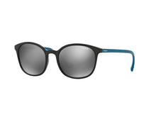 Cat eye sunglasses in white with orange lens