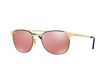 Metal hexagon shaped with pink lens