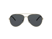 ASOS DESIGN gold aviator with pink lens