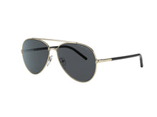 ASOS DESIGN gold aviator with pink lens